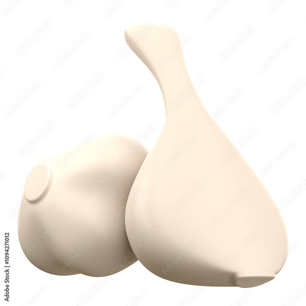 Garlic 3D Icon Garlic 3D Icon