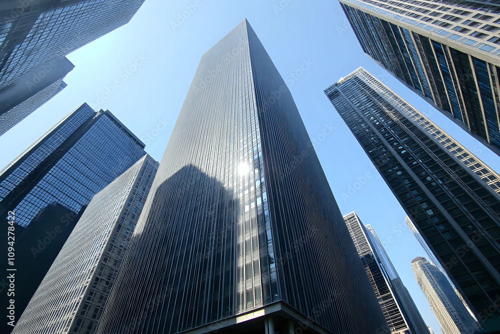 Obraz premium Business skyscrapers in the Financial District