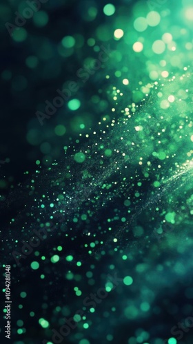 Sparkling Green Bokeh Background for Your Next Project