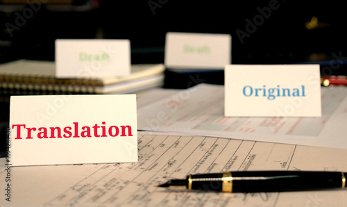 paperwork on table in office