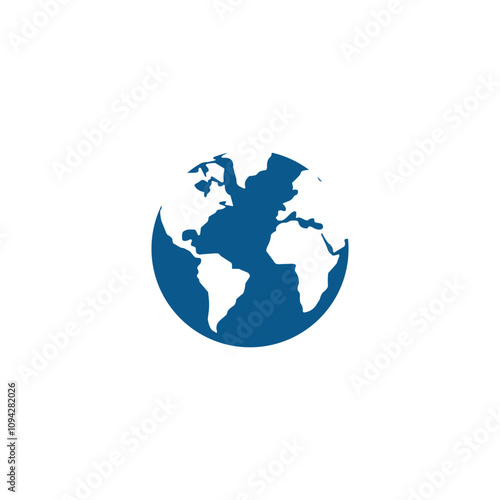 Globe world icon template vector illustration