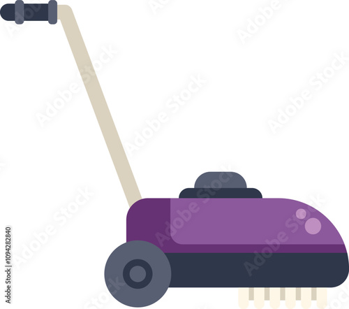 Illustration of a professional cleaning equipment floor scrubber machine