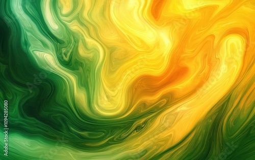 Colorful abstract patterns in green and yellow, perfect for creative backgrounds and artistic projects.