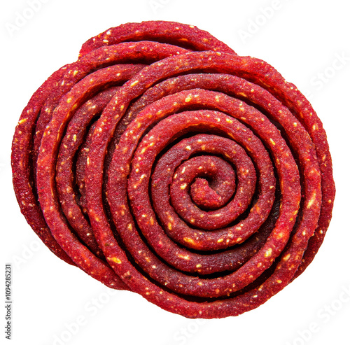 High-Quality PNG beatroot chakli murukku Isolated on White Background – High Resolution photo