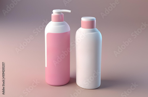 makeup remover bottle with blank label