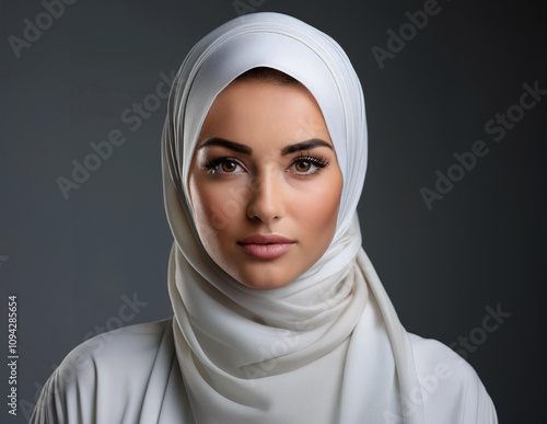 Obraz na płótnie Portrait einer Muslime w salonie