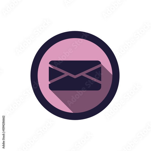 Mail Icon - Round Frame