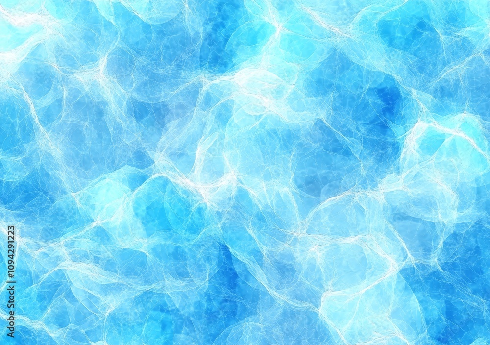 Abstract Digital Watercolor Background with Blue and White Waves and Ripples Abstract Digital Watercolor Background with Blue and White Waves and Ripples
