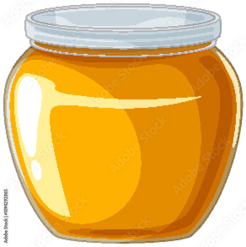 Sweet Honey Jar Illustration