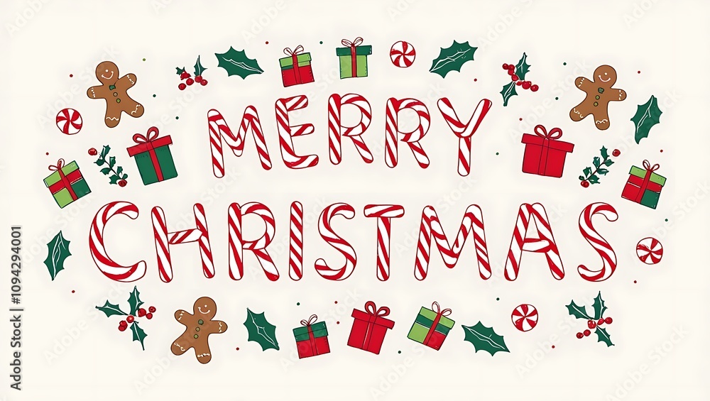 Merry Christmas and Happy New Year text Merry Christmas and Happy New Year text