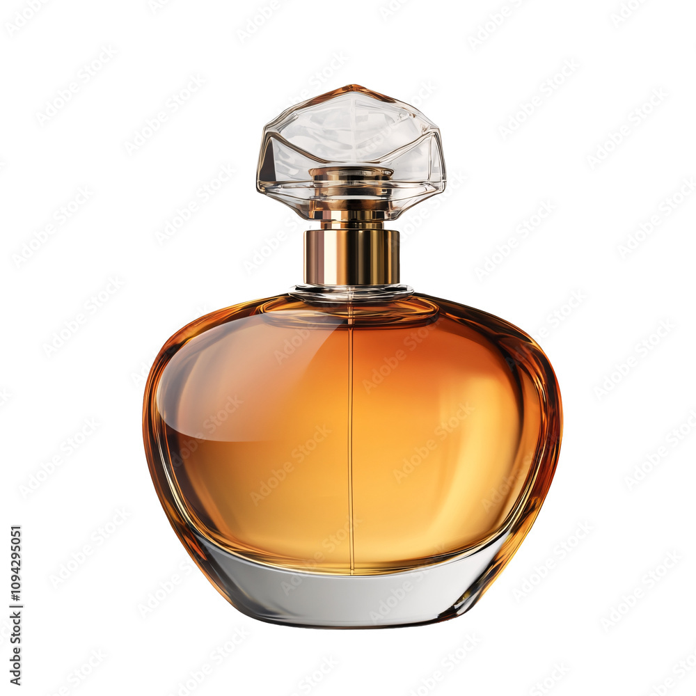 Elegant perfume bottle isolated on transparent background. Elegant perfume bottle isolated on transparent background.