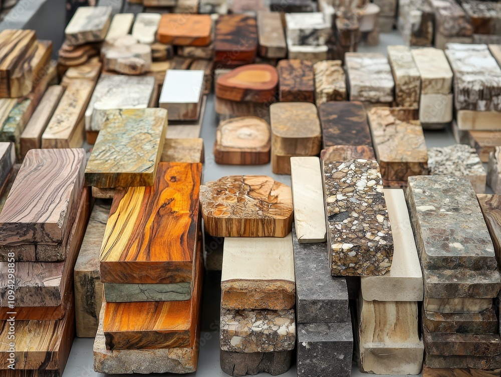 A collection of various wood blocks showcasing unique textures and colors, perfect for crafts or woodworking projects. A collection of various wood blocks showcasing unique textures and colors, perfect for crafts or woodworking projects.