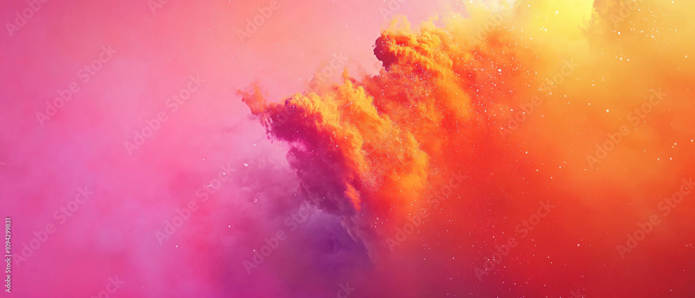 Vibrant Pink and Orange Abstract Cloud Formation Stock Photo Vibrant Pink and Orange Abstract Cloud Formation Stock Photo