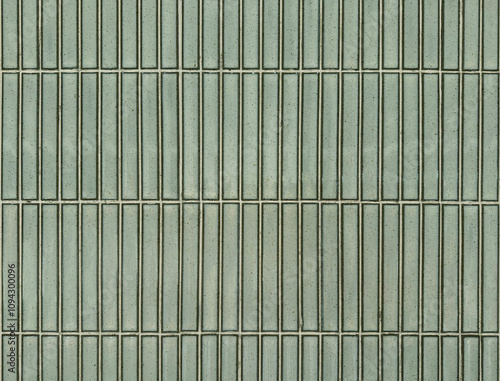 Celadon green or pale green subway tiles seamless background texture. Subway tiles are often used in bathrooms or commercial places for its unique brick style pattern.