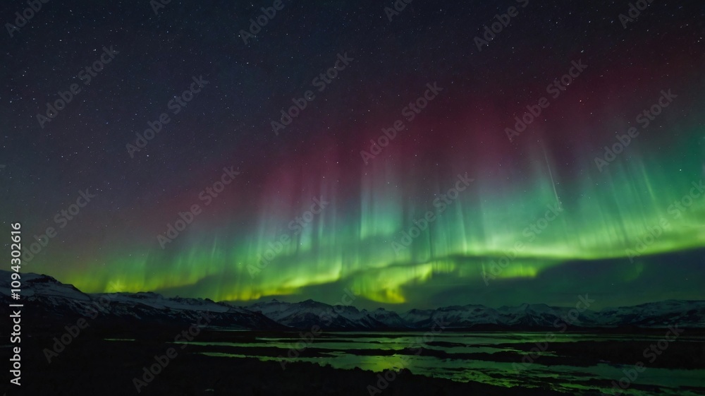 Naklejka premium glowing aurora