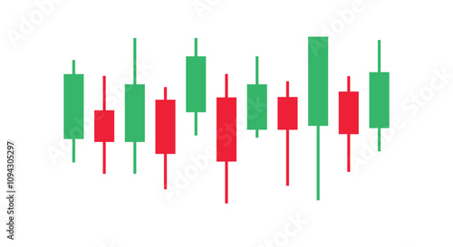 Trading candle stick pattern chart design icon. Crypto candles sign, stock and forex business investment trading analysis.