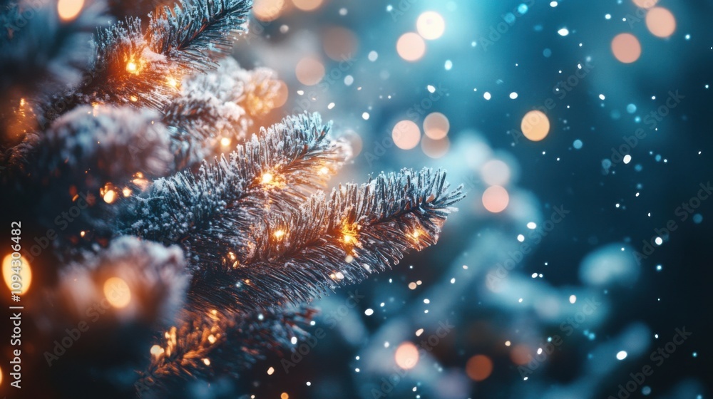 Festive Christmas and New Year-themed background Festive Christmas and New Year-themed background