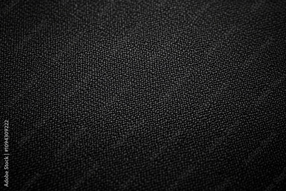 Black Fabric Texture Detailed Close-up of Woven Textile Material and Dark Pattern Black Fabric Texture Detailed Close-up of Woven Textile Material and Dark Pattern