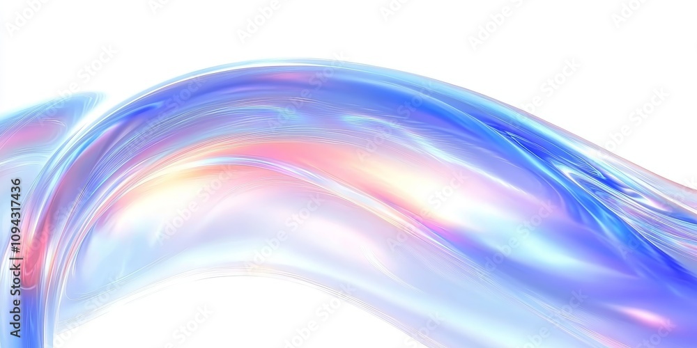 Futuristic Abstract Digital Artwork with Flowing Curves in Gradients of Blue Pink and White Futuristic Abstract Digital Artwork with Flowing Curves in Gradients of Blue Pink and White