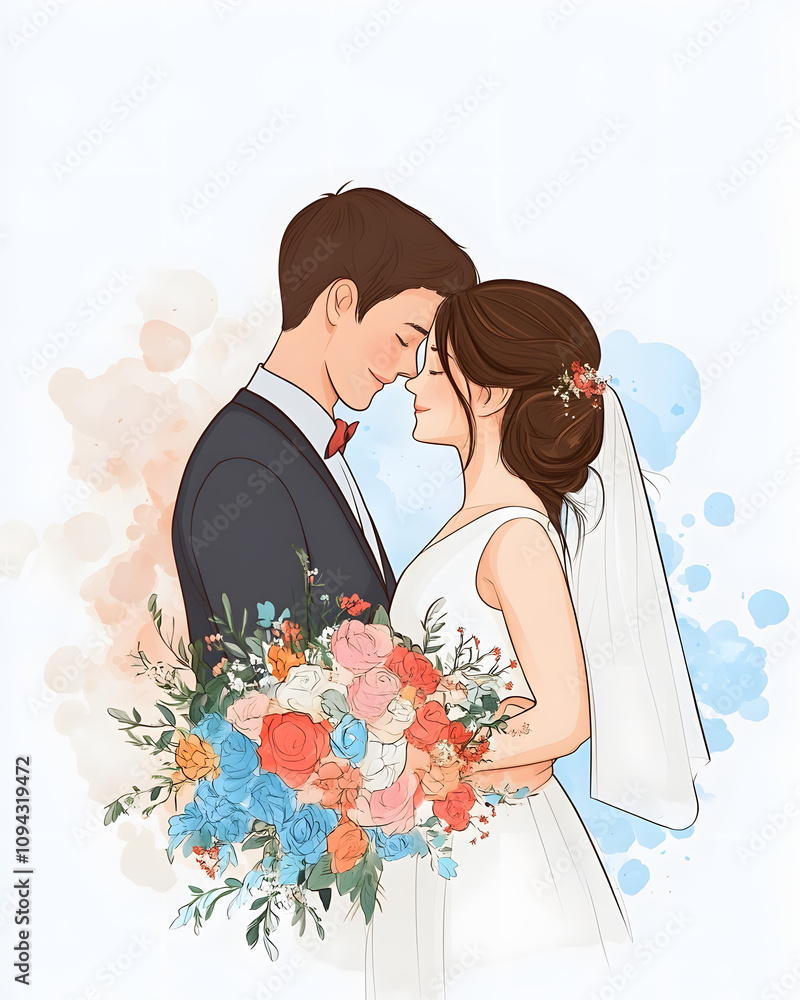 Wedding photos with a clean background for free space for text. For use with advertising banners for weddings or Valentine's Day. Wedding photos with a clean background for free space for text. For use with advertising banners for weddings or Valentine's Day.