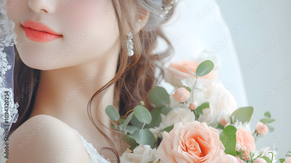 Wedding photos with a clean background for free space for text. For use with advertising banners for weddings or Valentine's Day. Wedding photos with a clean background for free space for text. For use with advertising banners for weddings or Valentine's Day.