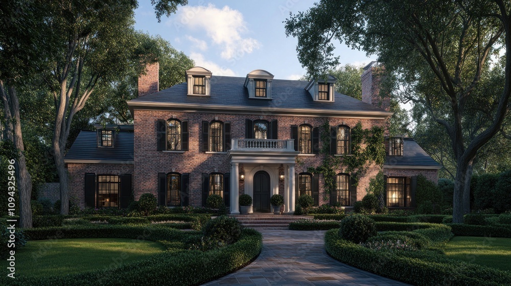 Grand Estate Home: Architectural Masterpiece in Lush Greenery Grand Estate Home: Architectural Masterpiece in Lush Greenery