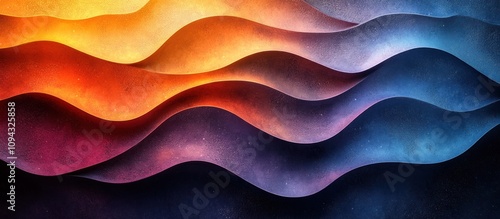 Abstract Cosmic Waves: A Symphony of Color and Texture