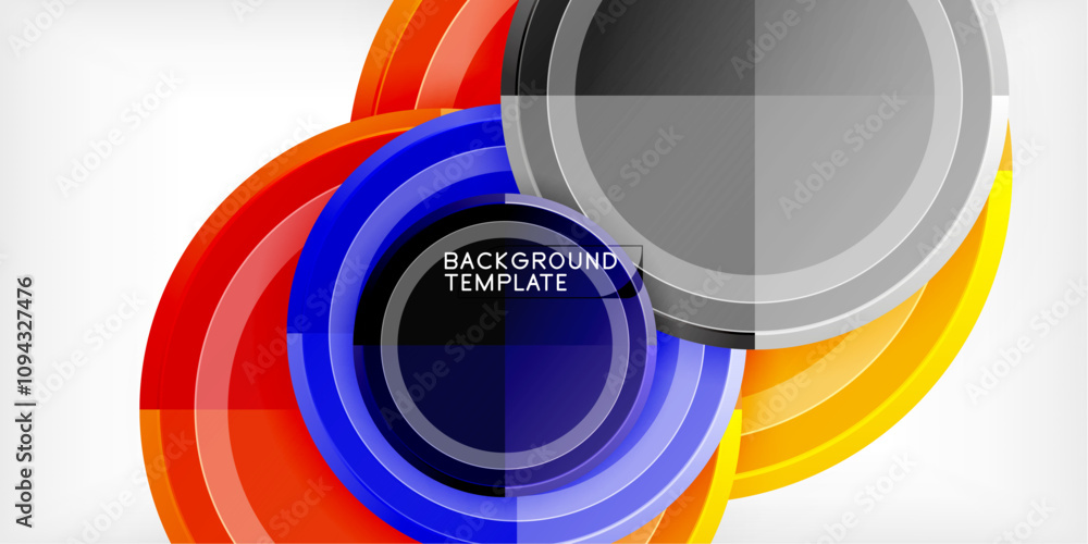Geometric design abstract background - circles Geometric design abstract background - circles