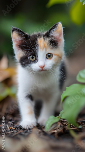 cute cat kitten fluffy furry background