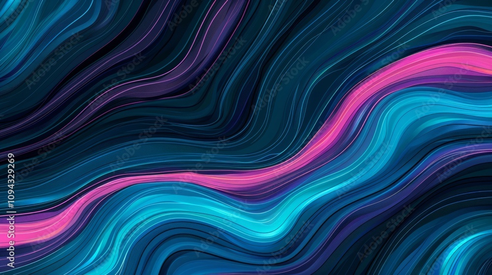 Abstract flowing waves in vibrant colors. Abstract flowing waves in vibrant colors.