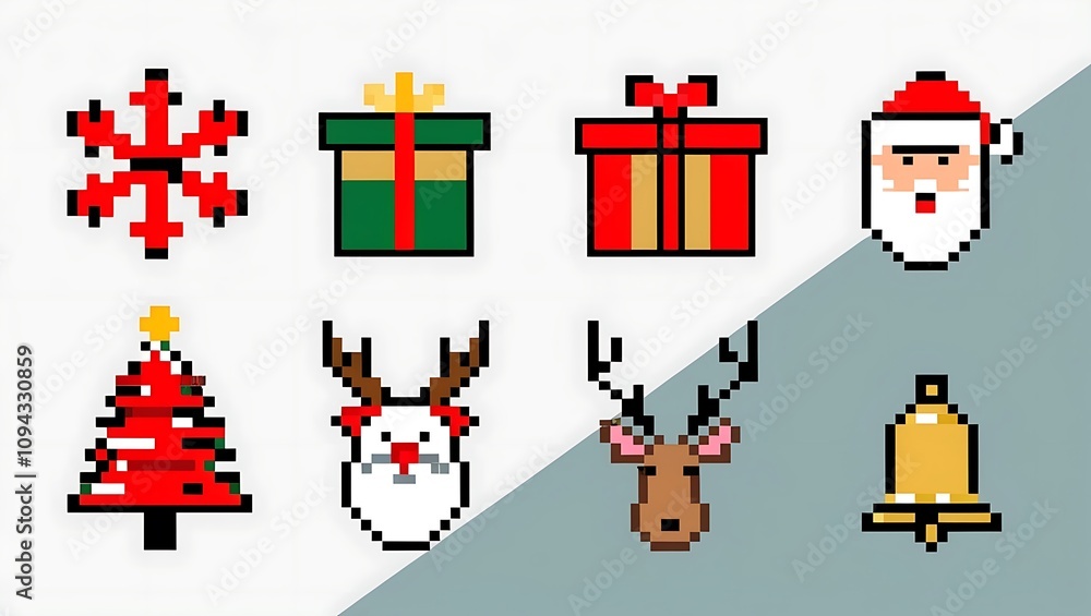 Christmas illustration elements and decorations collection Christmas illustration elements and decorations collection
