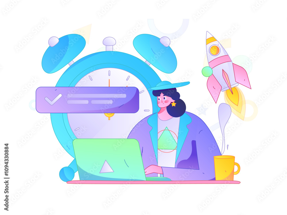 Marketing planning business characters flat vector concept operation hand drawn illustration
Marketing planning business characters flat vector concept operation hand drawn illustration