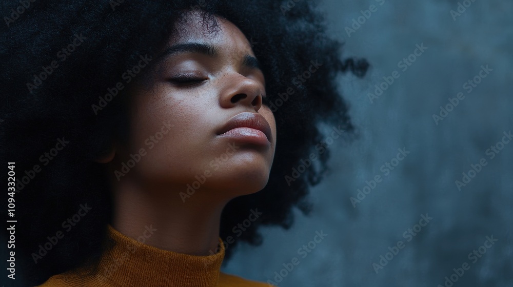 Person showing deep sadness, looking downward, lost in thought Person showing deep sadness, looking downward, lost in thought
