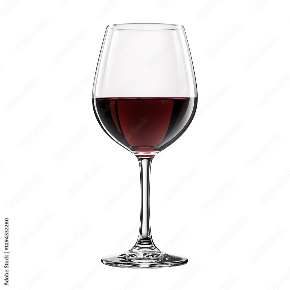 elegant transparent wine glass with red wine isolated on a transparent background elegant transparent wine glass with red wine isolated on a transparent background