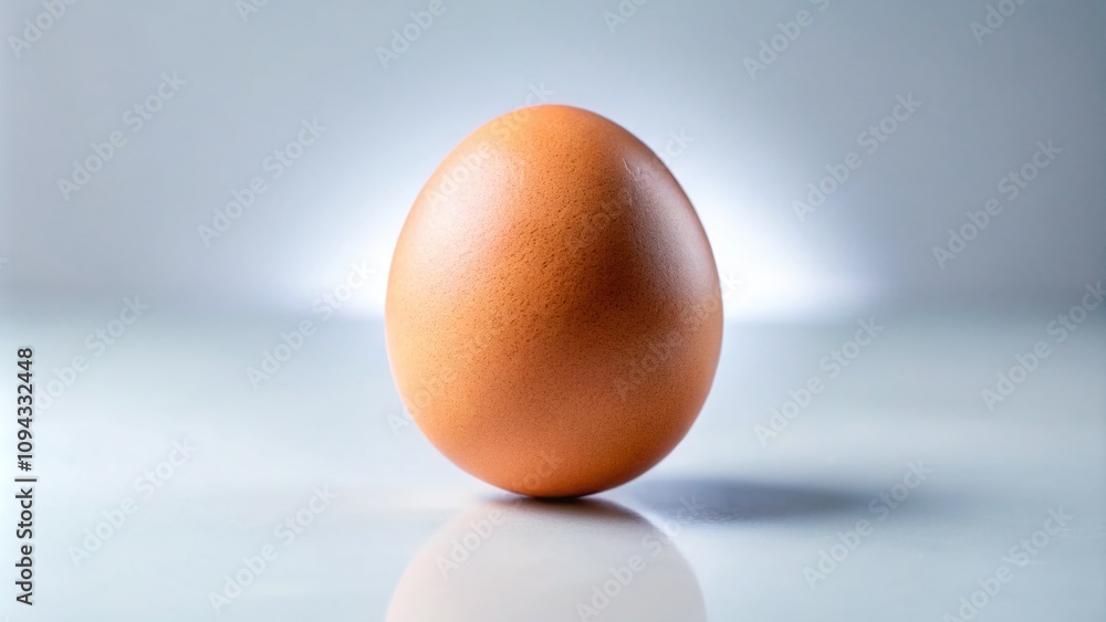 Crisp close-up of an egg, isolated on a transparent background, with deep focus. Crisp close-up of an egg, isolated on a transparent background, with deep focus.