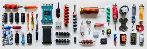 Assorted Electronic Components used in RS Technology photo