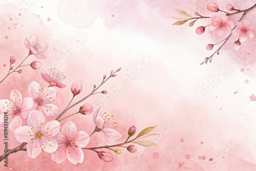 soft and pastel pink flower watercolor background with subtle texture, abstract flowers, pink flower watercolor, gentle hues, soft pink background