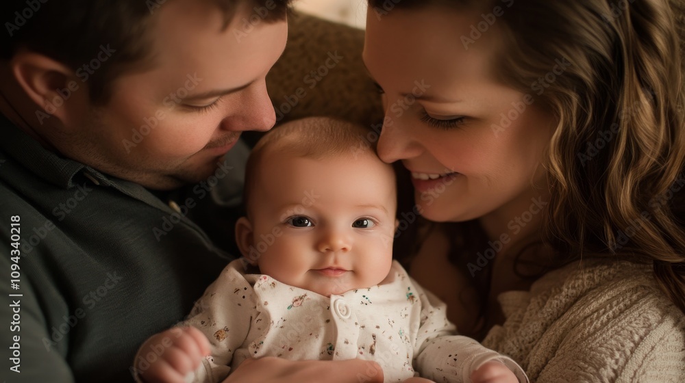 2410_032.tender moment between parents and baby, tiny face in focus, delicate hand gestures, neutral color palette, cozy home setting 2410_032.tender moment between parents and baby, tiny face in focus, delicate hand gestures, neutral color palette, cozy home setting