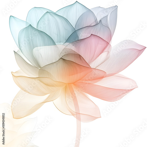 modern 2D doodle cartoon flower concept with open space for text, featuring whimsical floral and leafy elements on crisp white backgrounds.