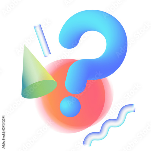 Question abstract illustration