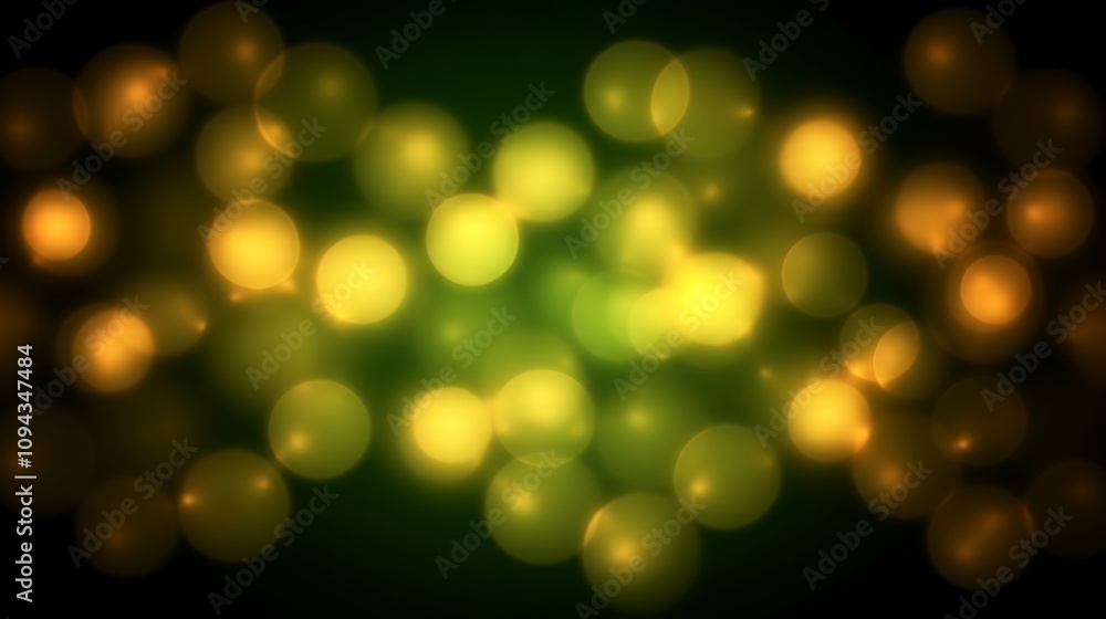 Abstract Green And Gold Bokeh Lights Background Abstract Green And Gold Bokeh Lights Background