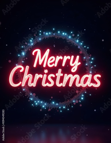 Wish you a Merry Christmas text. Typography