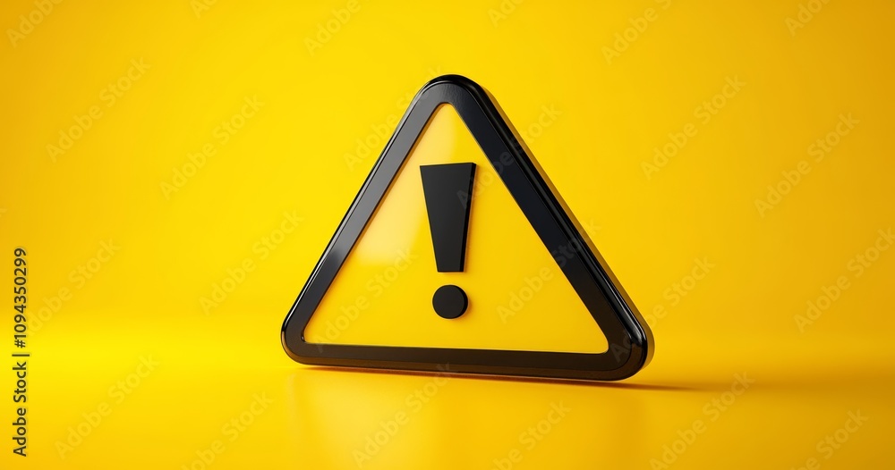 Warning Sign Caution Alert Icon Symbol Danger Safety Information Traffic 3D Illustration Warning Sign Caution Alert Icon Symbol Danger Safety Information Traffic 3D Illustration