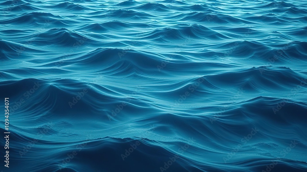 Undulating waves on a deep indigo blue background with shades of green and turquoise, calming atmosphere, oceanic movement, soothing colors Undulating waves on a deep indigo blue background with shades of green and turquoise, calming atmosphere, oceanic movement, soothing colors