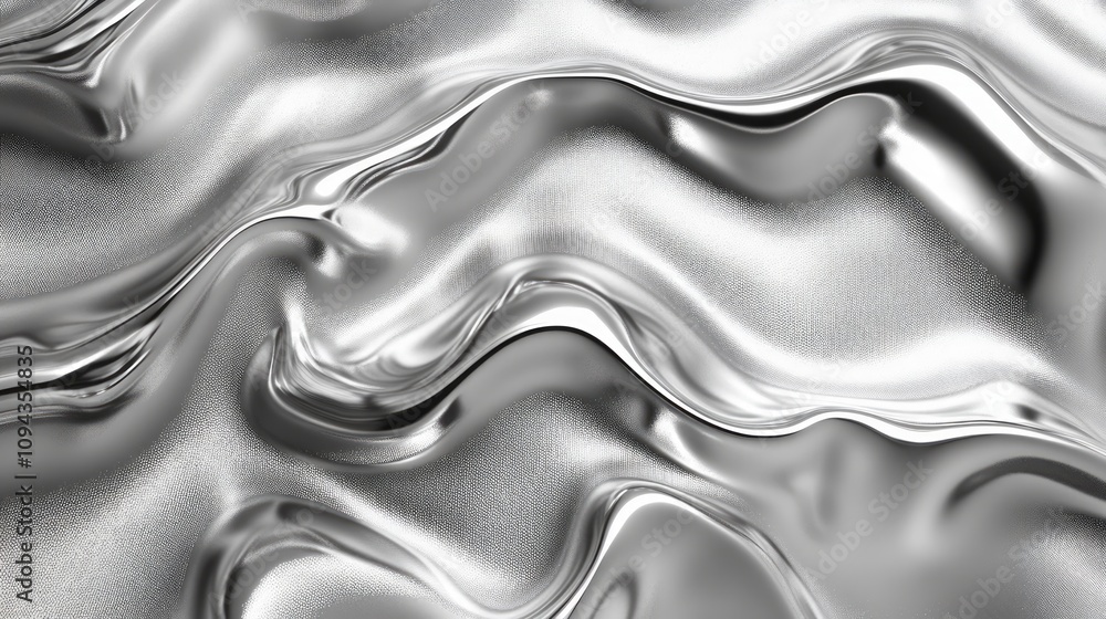Abstract silver liquid swirls, metallic texture background. Abstract silver liquid swirls, metallic texture background.