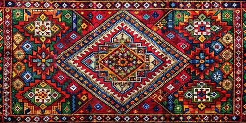 Surreal Moldavian Carpet Abstract Art, Dreamy Textiles, Intricate Patterns