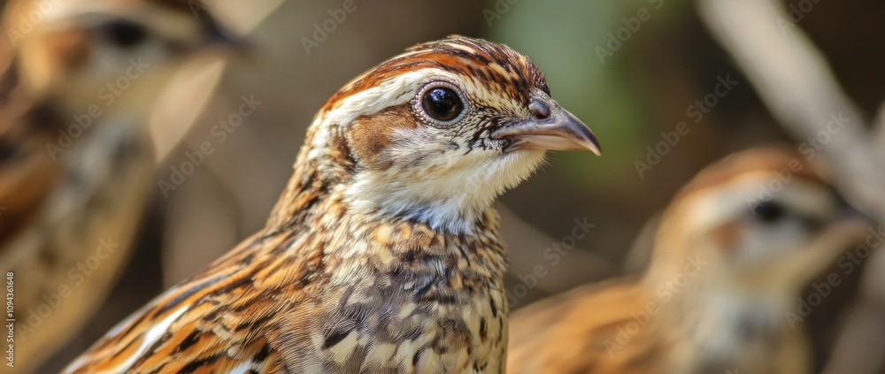 A close-up of a bird with intricate feather patterns and expressive eyes. A close-up of a bird with intricate feather patterns and expressive eyes.
