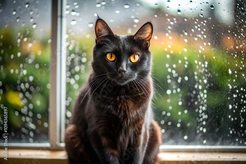 cat on the window