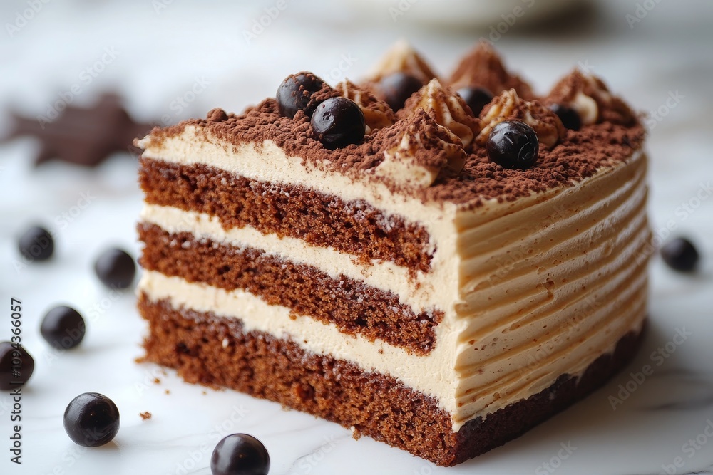 Coffee Cake: Layers of Chocolate and Cream Delight Coffee Cake: Layers of Chocolate and Cream Delight