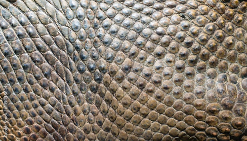 Captivating natural design of reptile skin showcasing intricate texture and individual scale pattern photo